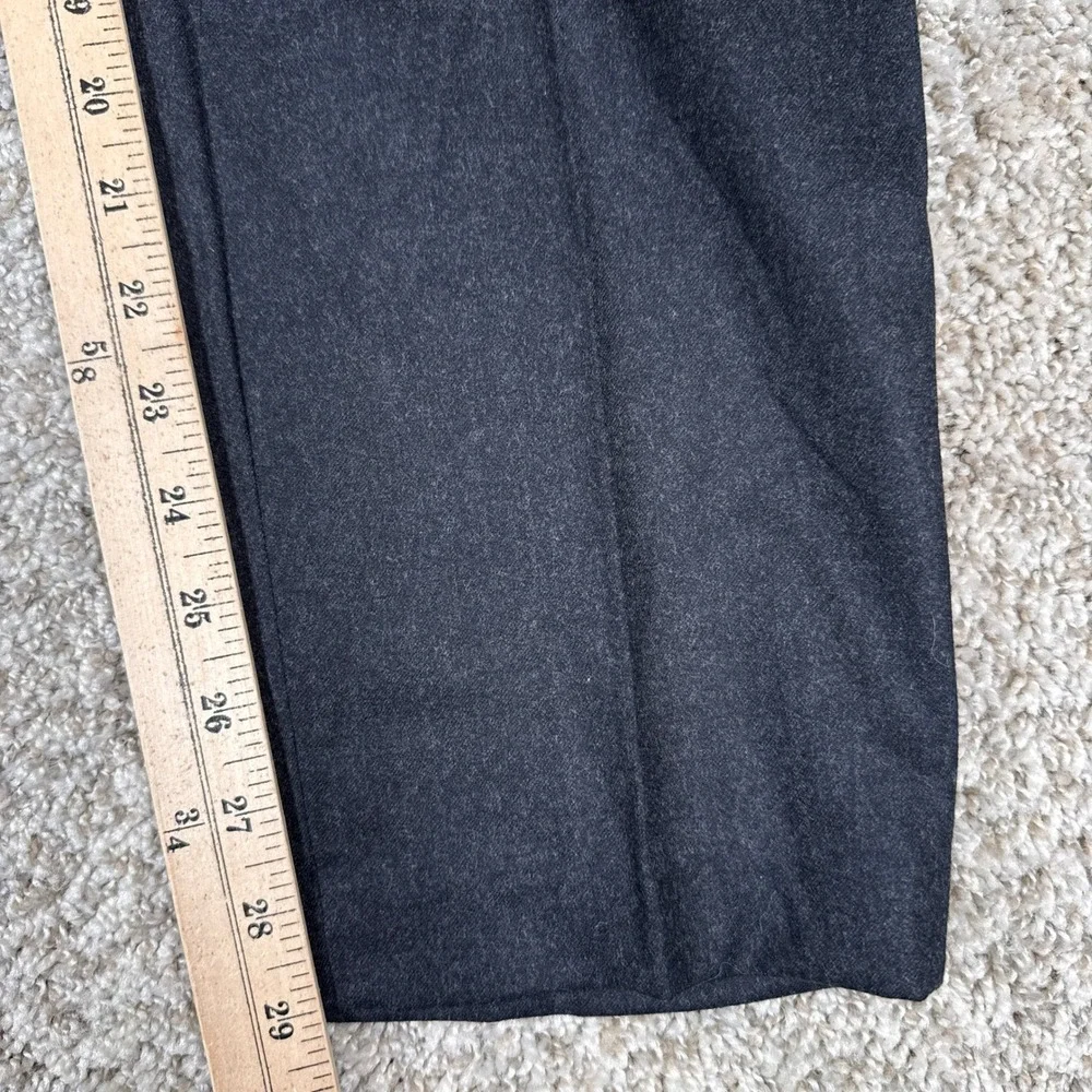 Banana Republic Dress Pants Mens 31x30 Gray Vitale Barberis Virgin Wool Flannel